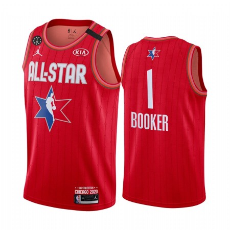 Maglia NBA Phoenix Suns Devin Booker 1 2020 All-Star Jordan Brand Rosso Swingman - Uomo